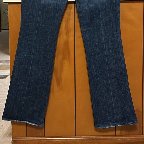 7 For All Mankind A-Pocket Flare Jeans Size 32 Dark Wash Denim - Picture 13 of 16